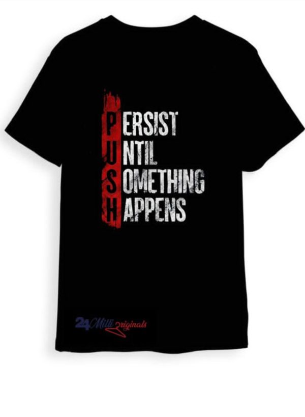 Black Polo – “PUSH” Edition (Persist Until Something Happens)