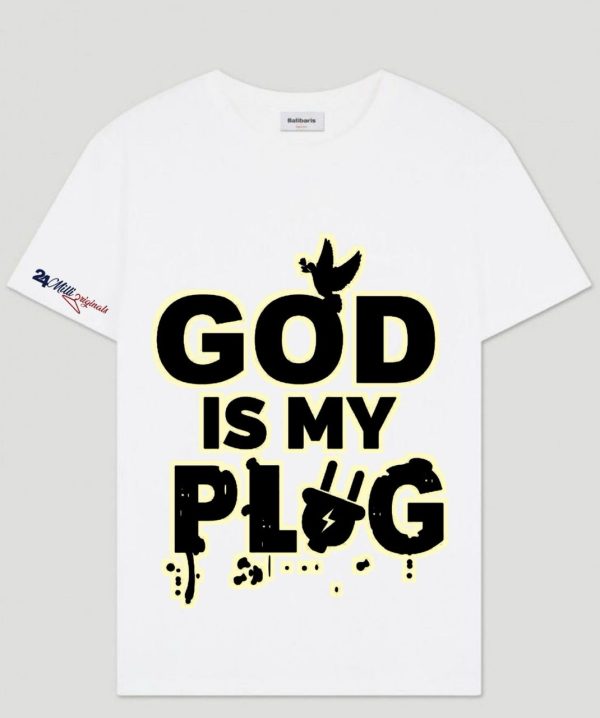 God Is My Plug Shirt – 24 MILLI ORIGINALS